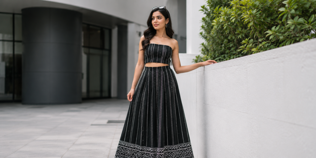 skirt and top set