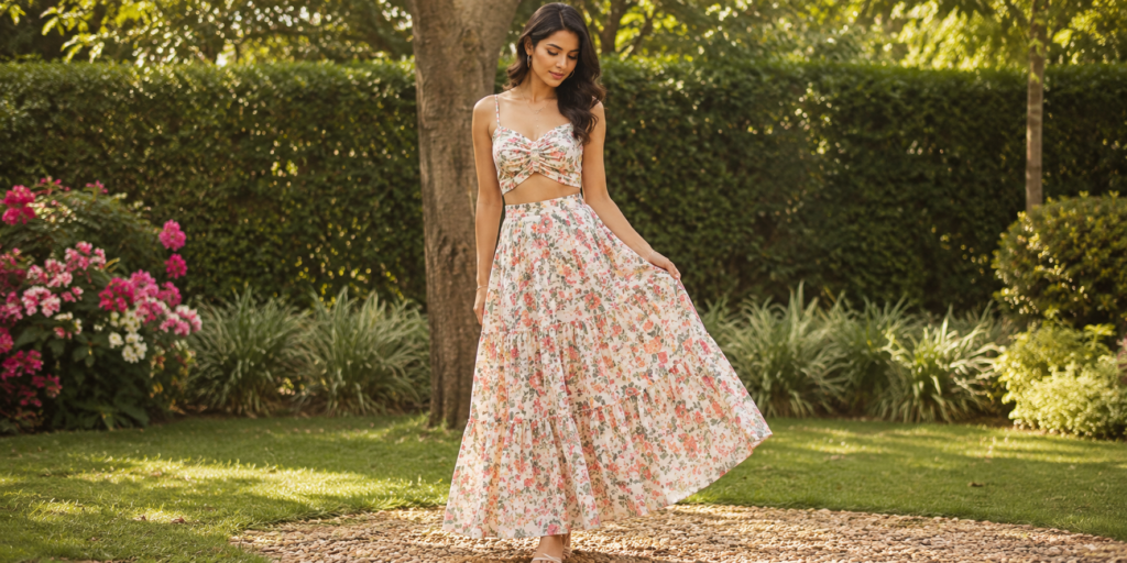 skirt and top set