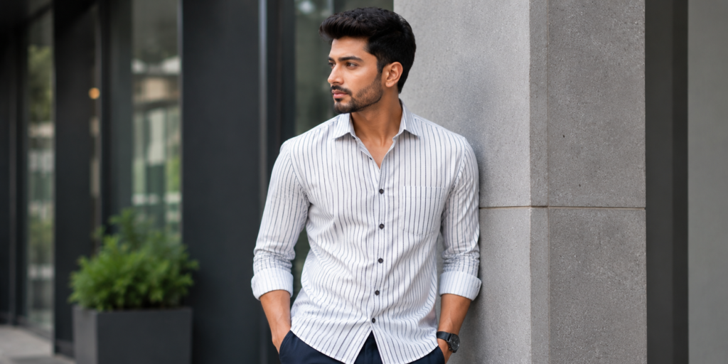 mens lined shirts