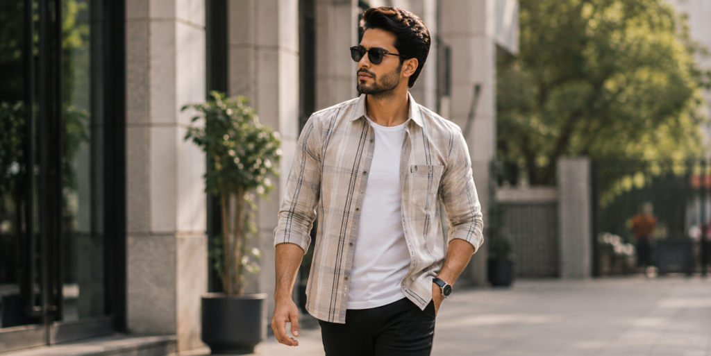 mens lined shirts