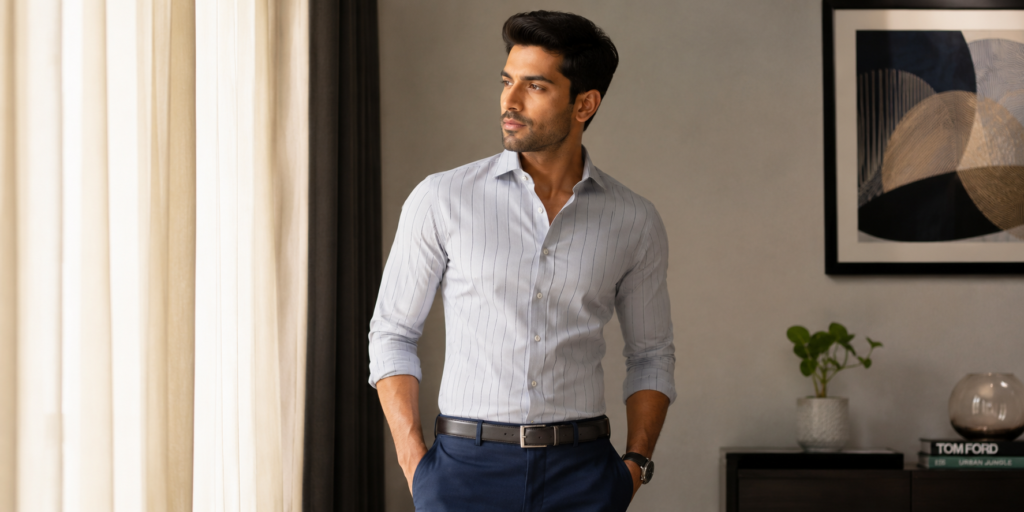 mens lined shirts