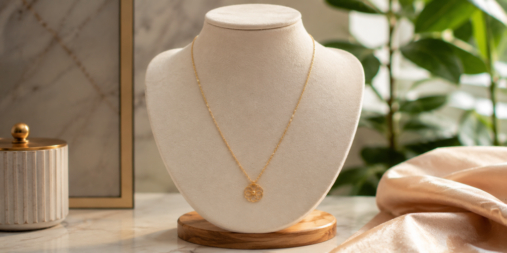 gold necklace