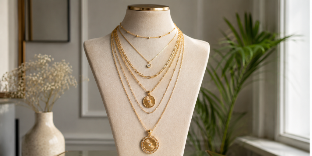 gold necklace